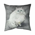 Fondo 26 x 26 in. Chinchilla Persian Cat-Double Sided Print Indoor Pillow FO2795928